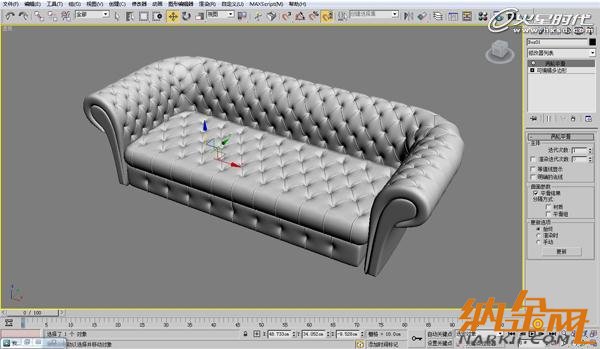 3dsmax歐式沙發(fā)建模教程 飛特網(wǎng) 3dsmax建模教程