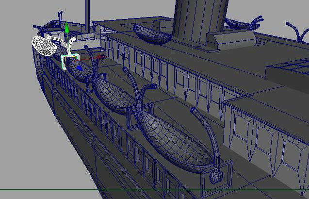 泰坦尼克號maya建模教程4
