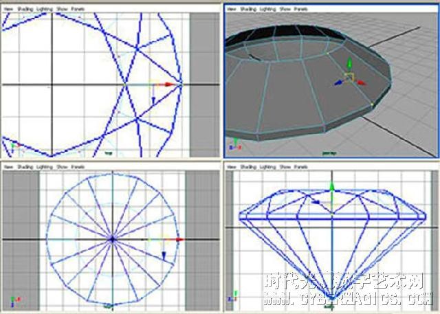 鉆石雕刻Maya建模教程