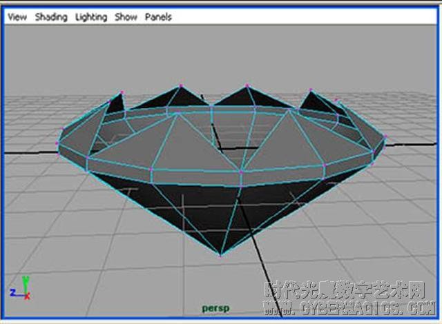 鉆石雕刻Maya建模教程