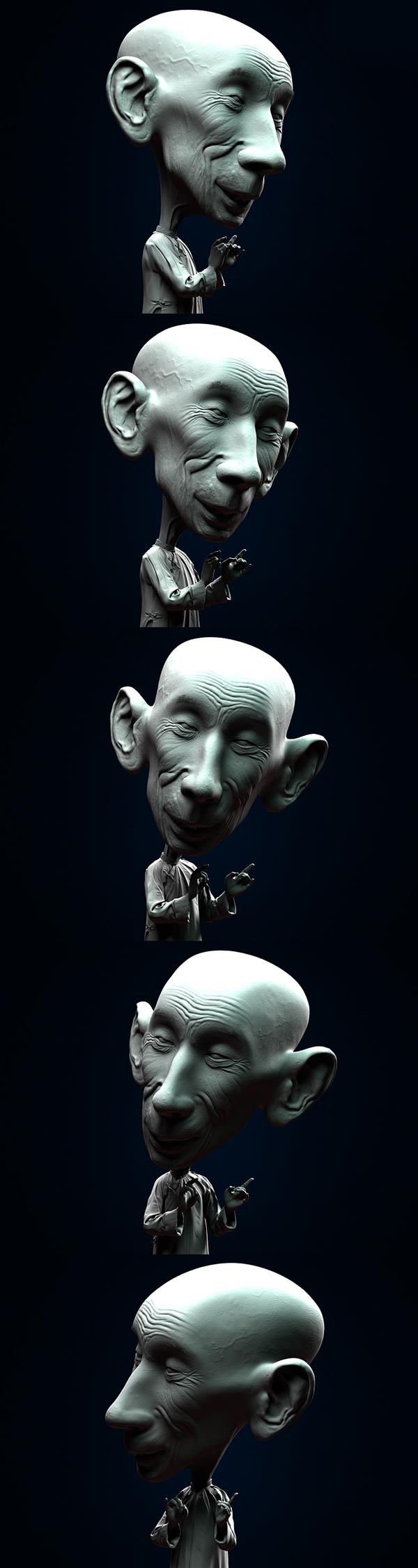 ZBRUSH打造著名相聲演員馬三立  納金網(wǎng)